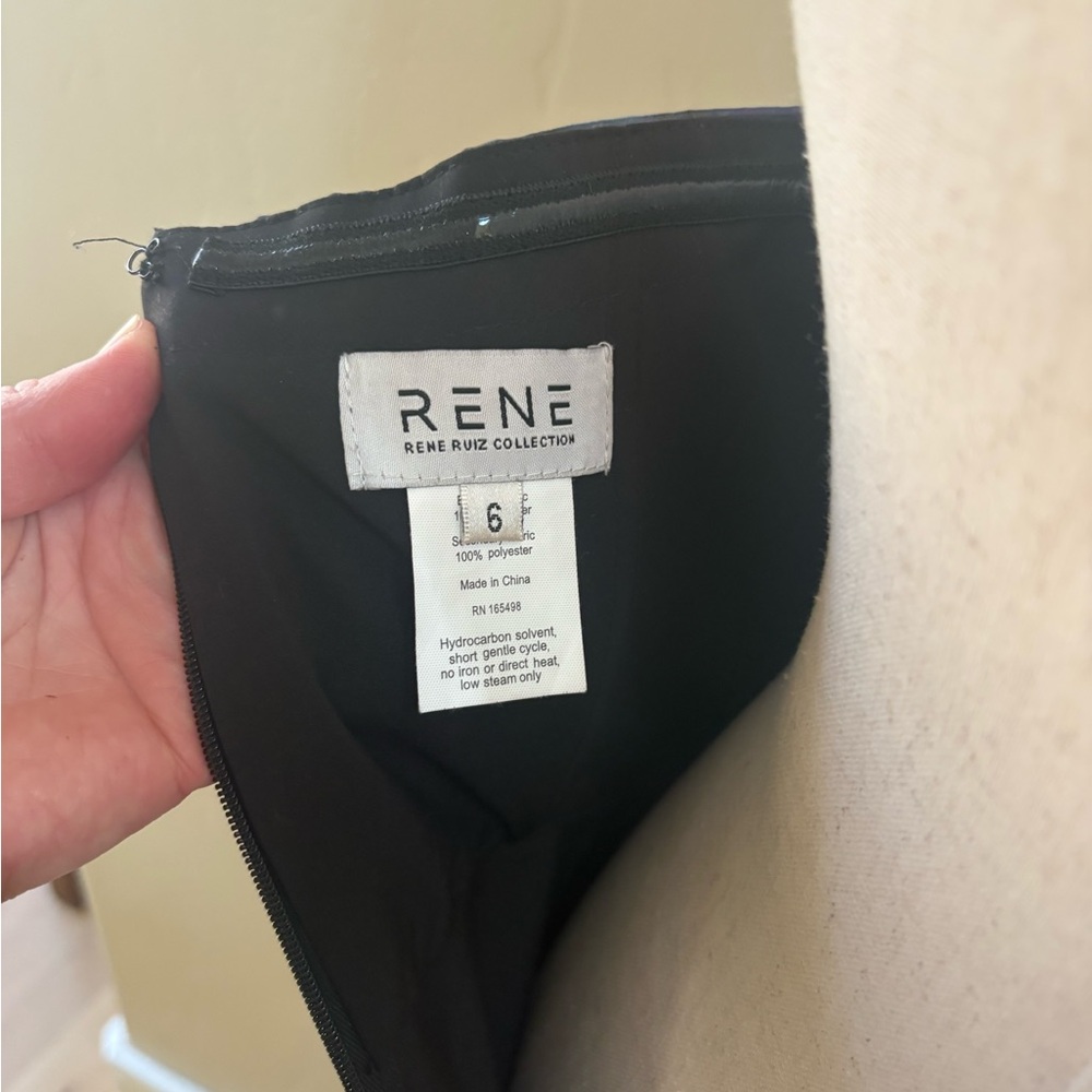 Elegant NWT Rene Ruiz Collection Strapless Cascading Organza Dress 6 - Picture 8 of 8